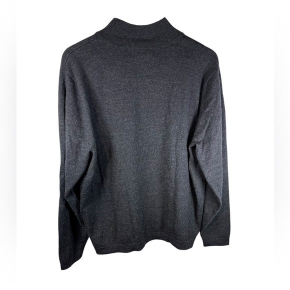 Garret Scott Extra Fine Merino Wool V-neck Sweater Beige - Mens Size L - Picture 4 of 10